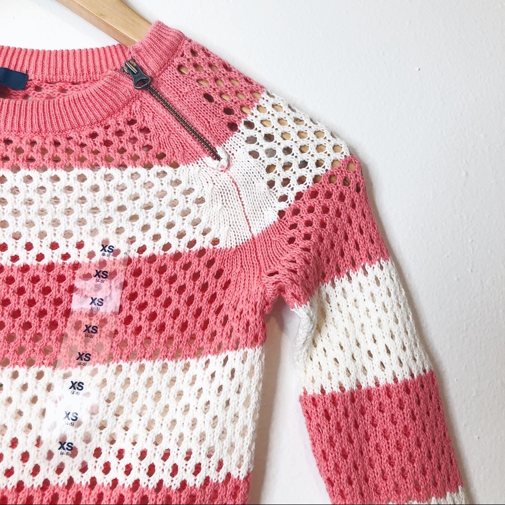 NWT! GIRLS GAP STRIPE SWEATER - Picture 3 of 4